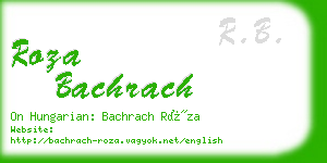 roza bachrach business card